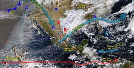 Este viernes llega el Frente Frío 22 al norte del Golfo de México: Conagua